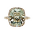 14kt Yellow Gold 4.40ct Prasiolite .22ctw Diamond Ring