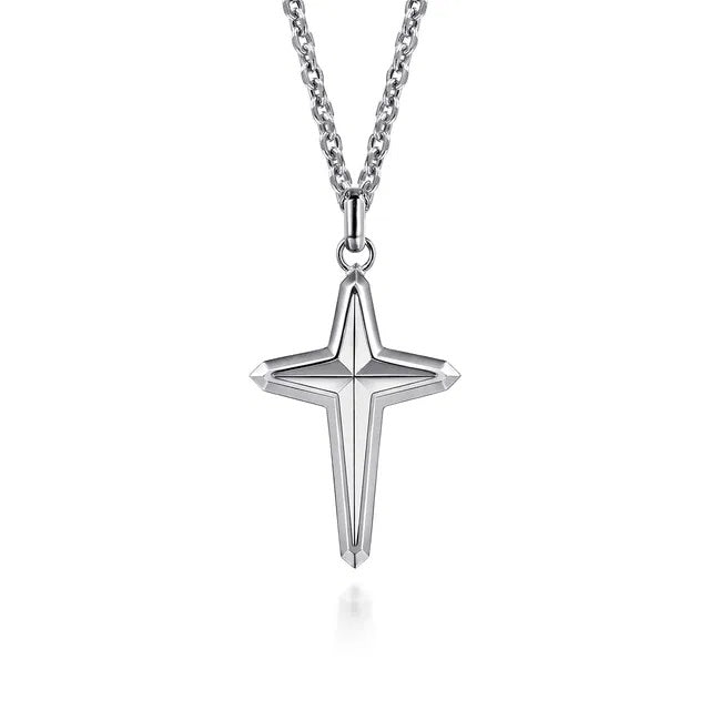 STERLING CROSS 22" CHAIN S1945