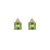 Estate 14kt Yellow Gold Peridot 1.5ctw and Diamond .06ctw Earrings