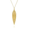Bujukan 14K Yellow Gold Leaf Necklace