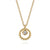 Bujukan 14K Yellow Gold Pendant with White Sapphire