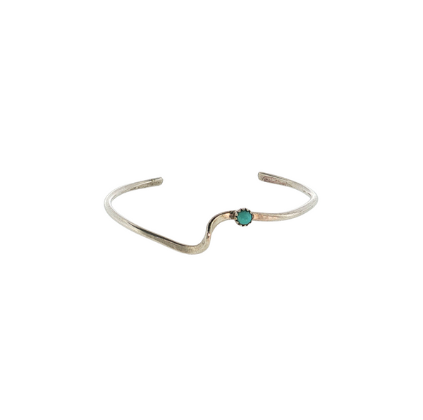 S/S VINTAGE TURQ BABY BANGLE