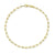 Stellari 18K Yellow Gold Plated Paperclip Bracelet