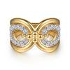 BUJUKAN 14K YG .64CTW G-H SI+