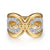 BUJUKAN 14K YG .64CTW G-H SI+