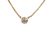14kt Yellow Gold .59ct RBC Light Brown SI2 Bezel Pendant 18in Chain