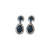 10KW SAP/DIA 1/4CTW DANGLE EARRINGS