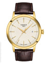 Tissot Men's Classic Dream Leather Watch with Ivory Dial