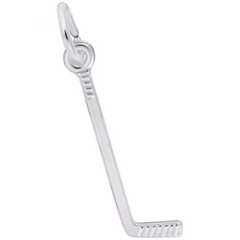 Sterling Silver Small Hockey Stick Charm