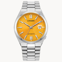 Citizen Tsuyosa Automatic Stainless Orange Dial Watch NJ0150-56Z