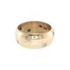 14KY WIDE BAND W/ DIAMONDS