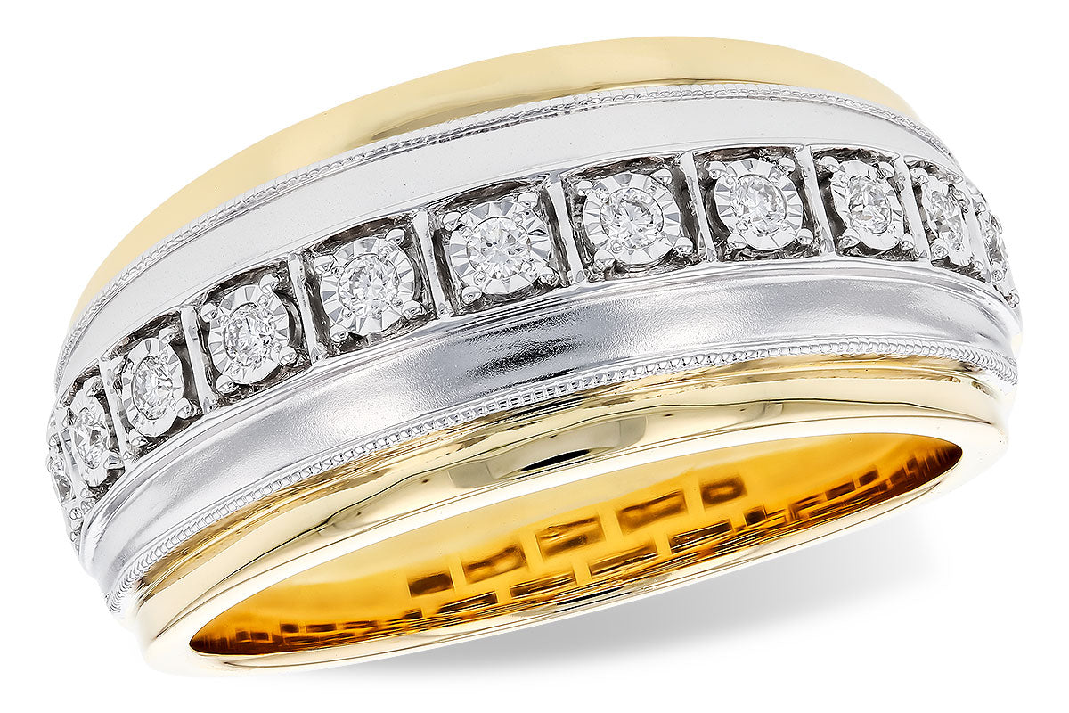 14K TT .16CTW G SI1/2 SATIN PO