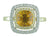 14K YG 1.27CT CUSHION CITRINE