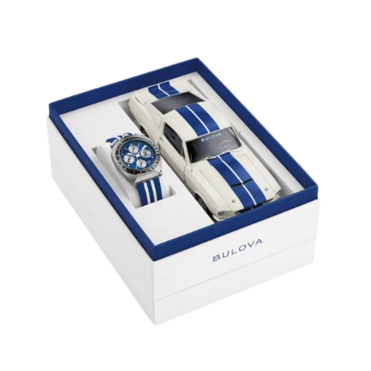 Bulova Shelby Racer Chronograph Watch Limited Edition Set