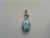 STERLING LARIMAR DANGLE PENDAN