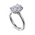 14K White Gold Nola Solitaire Engagement Mount - Holds 3CT Oval S2157223