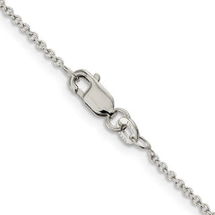 STERLING 1MM CABLE CHAIN 24"