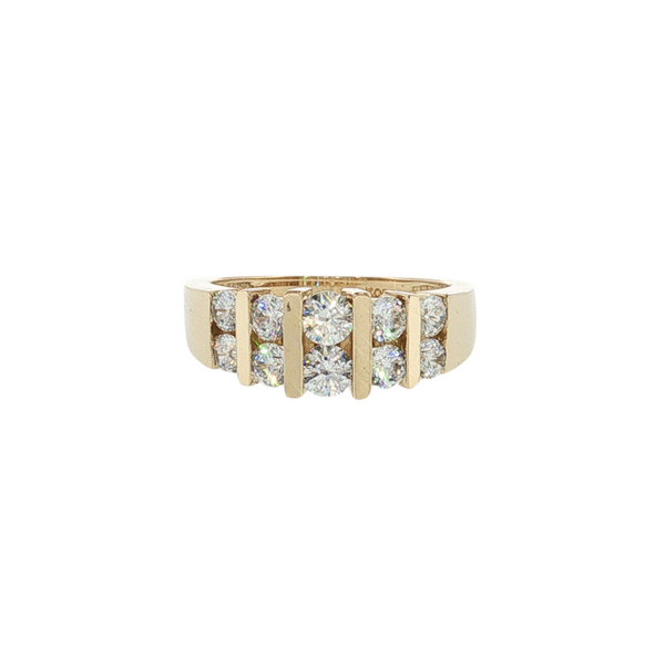 14KY CZ 2 ROW BAND