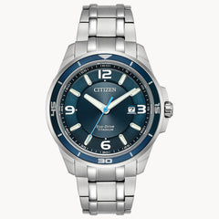 Citizen Eco Drive Brycen Super Titanium Watch with Blue Dial BM6929-56L