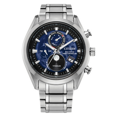 Citizen Eco Drive Tsuki-Yomi A-T Blue Dial  Watch BY1010-57L