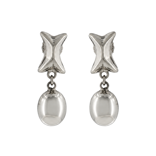 S/S BEAD DROP EARRING SOLD A