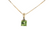 Estate 14kt Yellow Gold Peridot 2ct Diamond .03ctw Diamond Necklace 18in