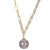 14K Yellow Gold Paperclip Windsor Pearl Necklace
