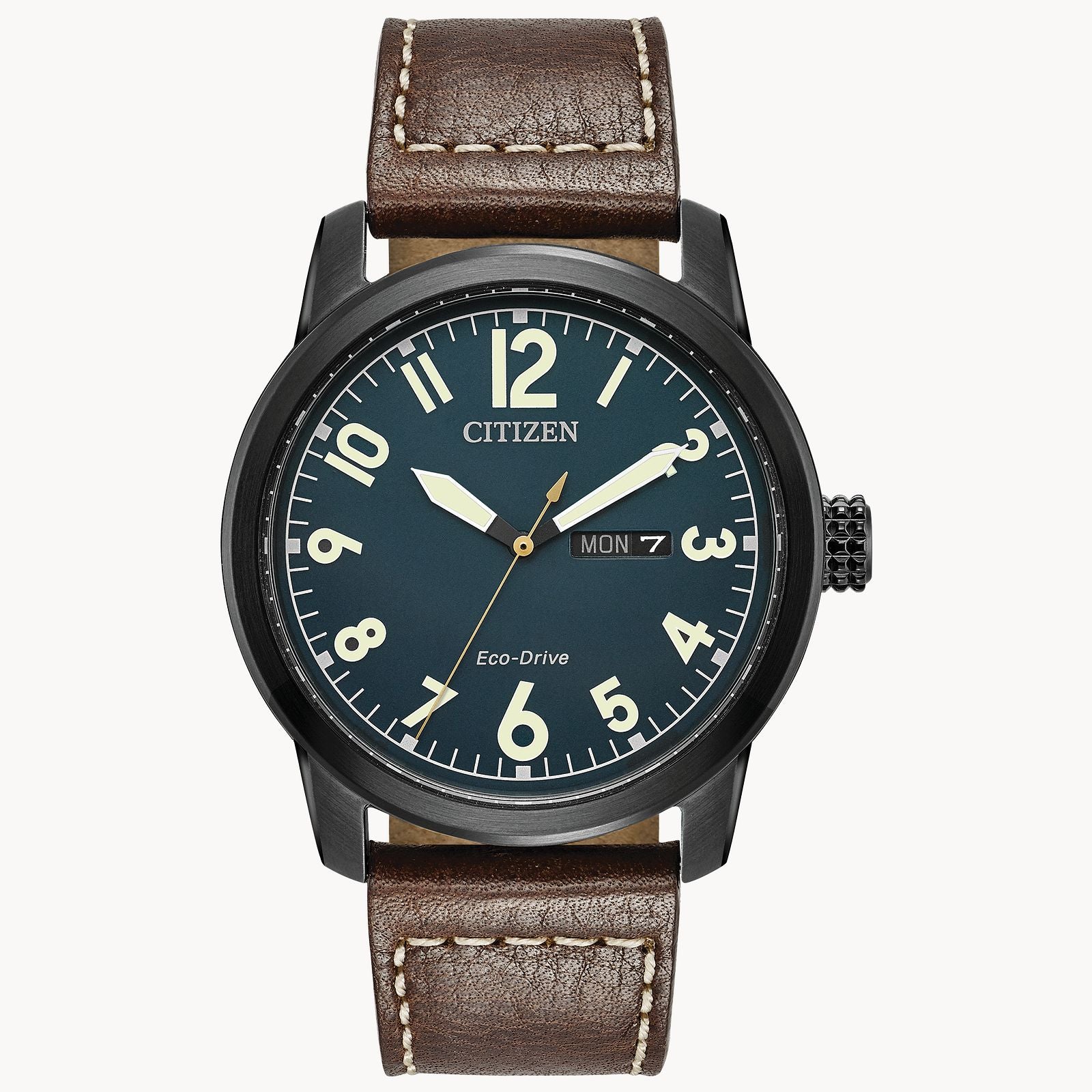 Citizen Eco Drive Garrison Watch with Leather Strap BM8478-01L