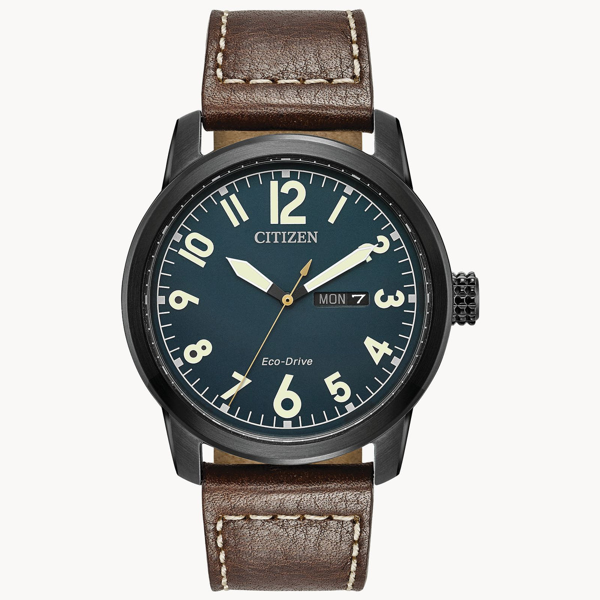Citizen Eco Drive Garrison Watch with Leather Strap BM8478-01L