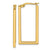 14K Yellow Gold Rectangle Hoop Earrings