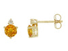 14K YG .96CTW CITRINE .07CTW D