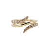 10K YG 1/2CTW BROWN/WHITE DESERT DIAMOND JOURNEY RING