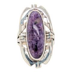 Estate: Sterling Silver Sugalite Southwestern Ring