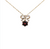 14K YG 2.13CT GARNET .28CTW DIA BOW LESLIES 1MM SINGAPORE 18"