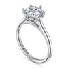 14KT White Gold Brave Solitaire Ring - Holds a 2CT Round Brilliant S2086950