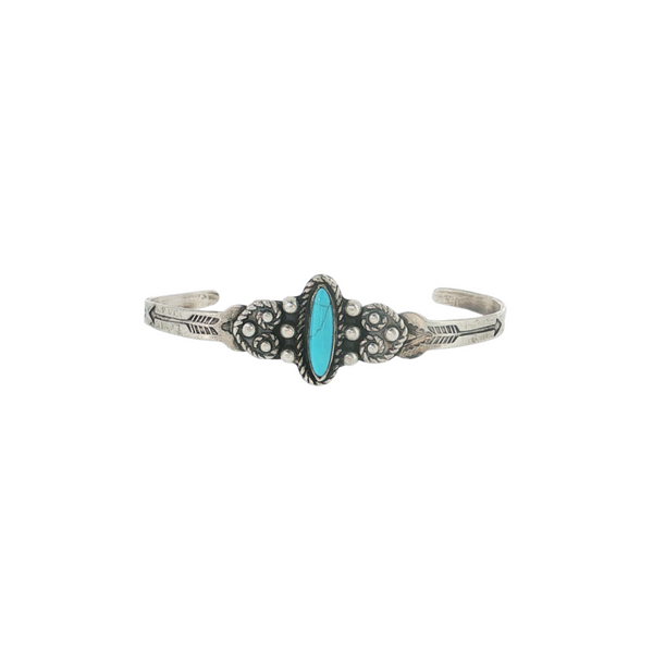 S/S TURQ BABY BANGLE