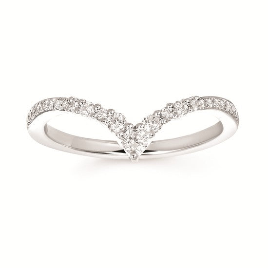 14K WG .25CTW G-H SI1/SI2 POIN