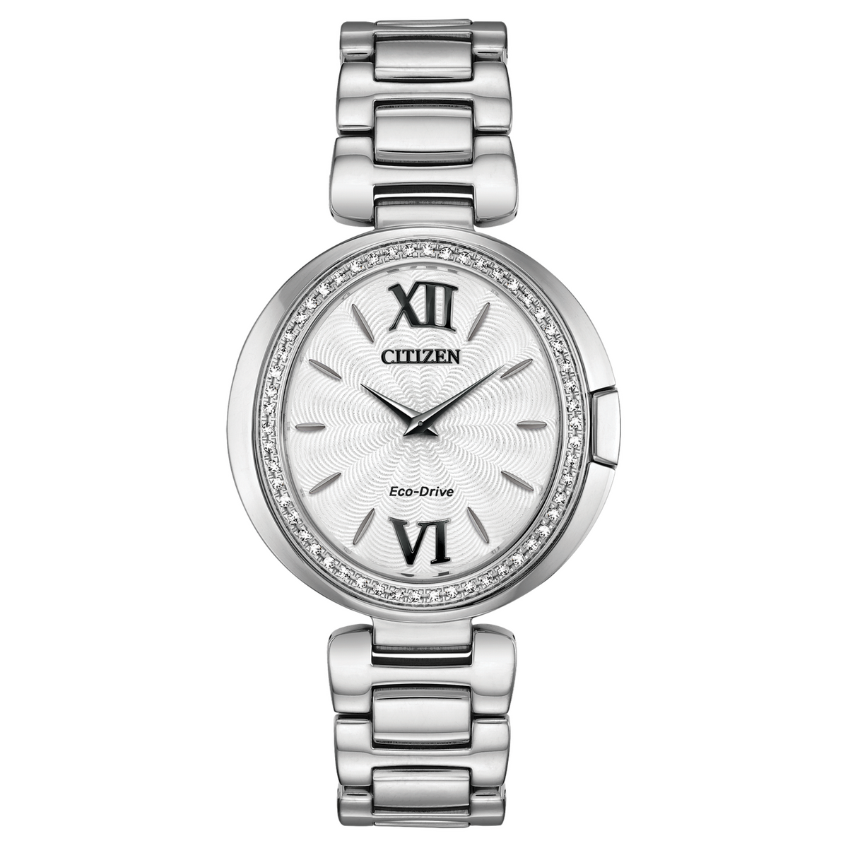 Citizen Eco Drive Capella Stainless Watch with Diamonds EX1500-52A