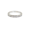 Estate 14kt White Gold Princess Cut Diamond 0.6ctw Channel Band