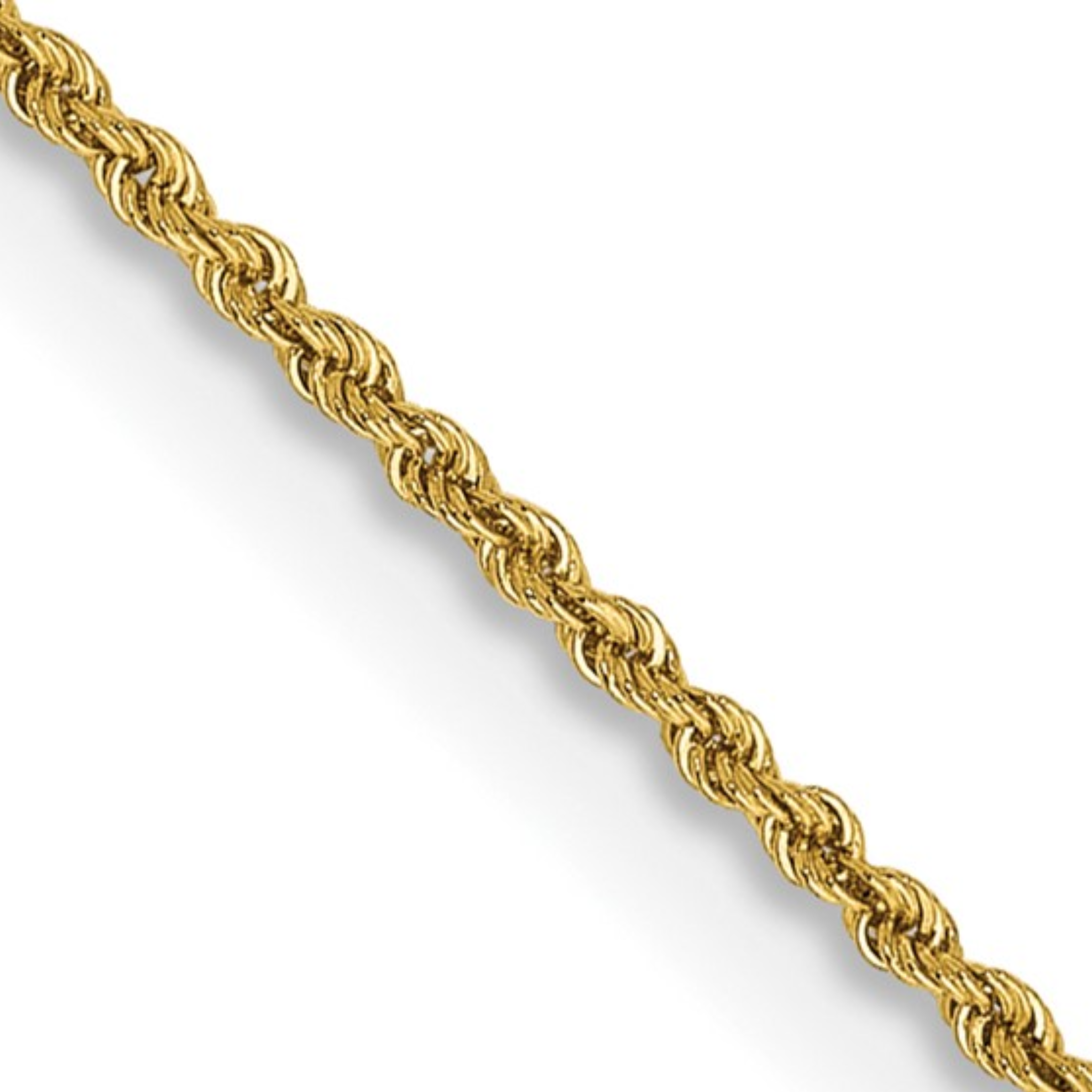 Estate: 14K Yellow 1.5MM Rope Chain 18"