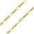 Stellari 18K Yellow Gold plated Figaro Chain