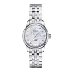 Tissot Le Locle Ladies Stainless Steel Watch with Mother of Pearl & Diamonds