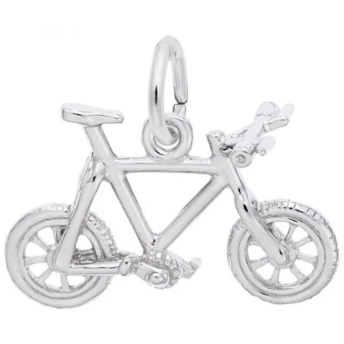 Sterling Silver Mountain Bike Charm