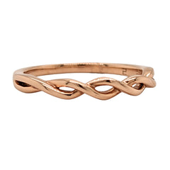 14K Rose Gold Twist Band