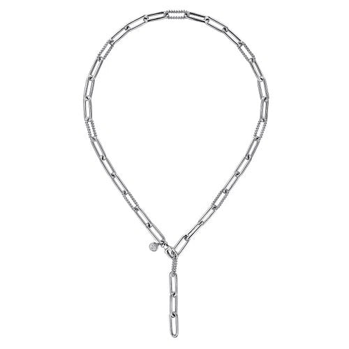 Sterling Silver Y Chain Necklace