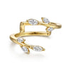 14K Yellow Gold Prong set Marquise Diamond Ring Enhancer
