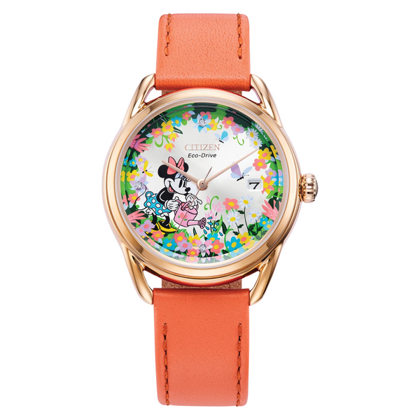 Citizen Eco Drive Minnie the Mouse Gardening Watch FE6087-04W.