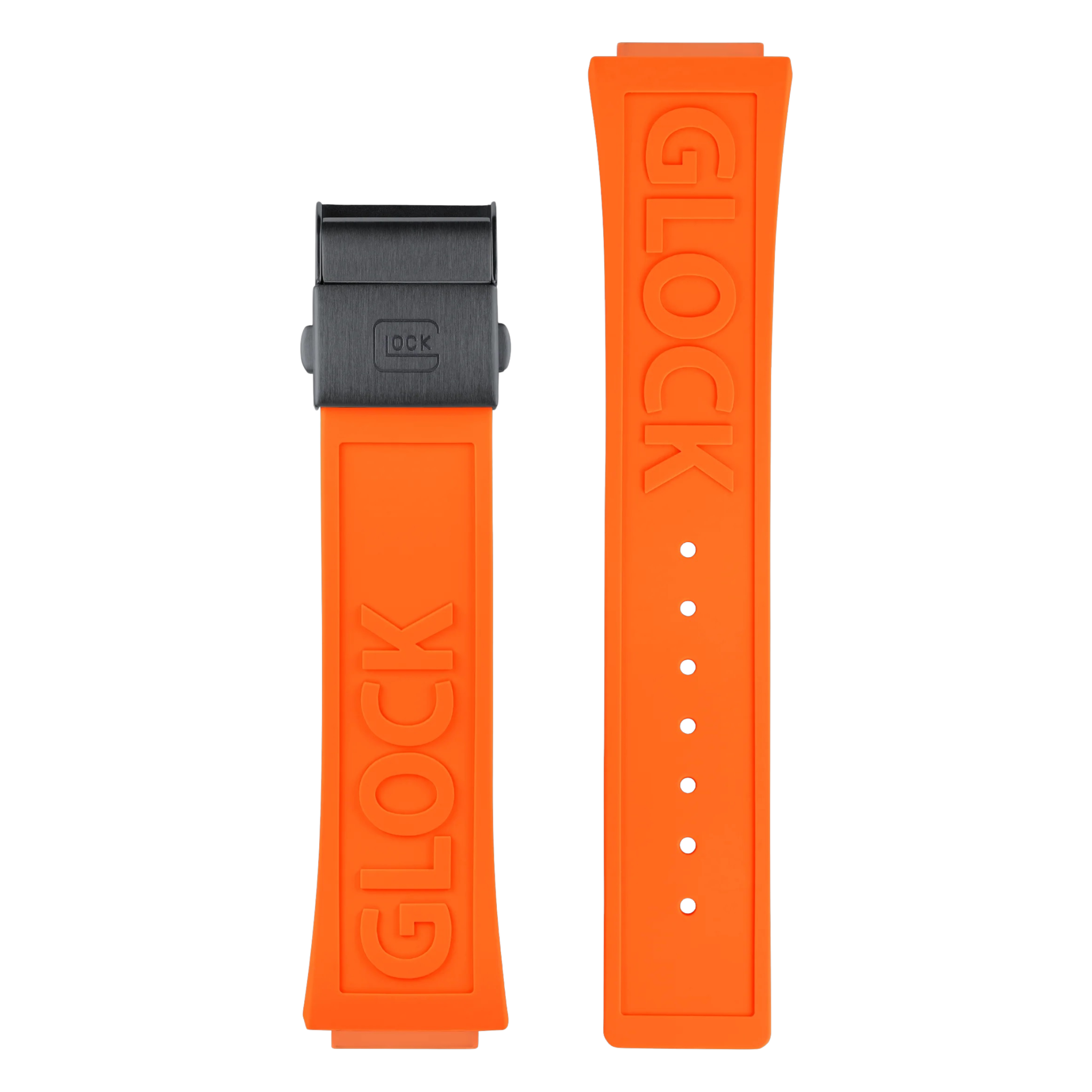 GLOCK Orange Silicone Strap with Gunmetal 24 - Fits GW2, 5, 13, 14, 24, 27, 34, 37, 40, 42