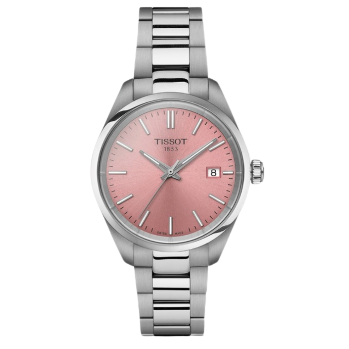 Tissot Ladies PR 100 Stainless Watch with Pink Dial Watch