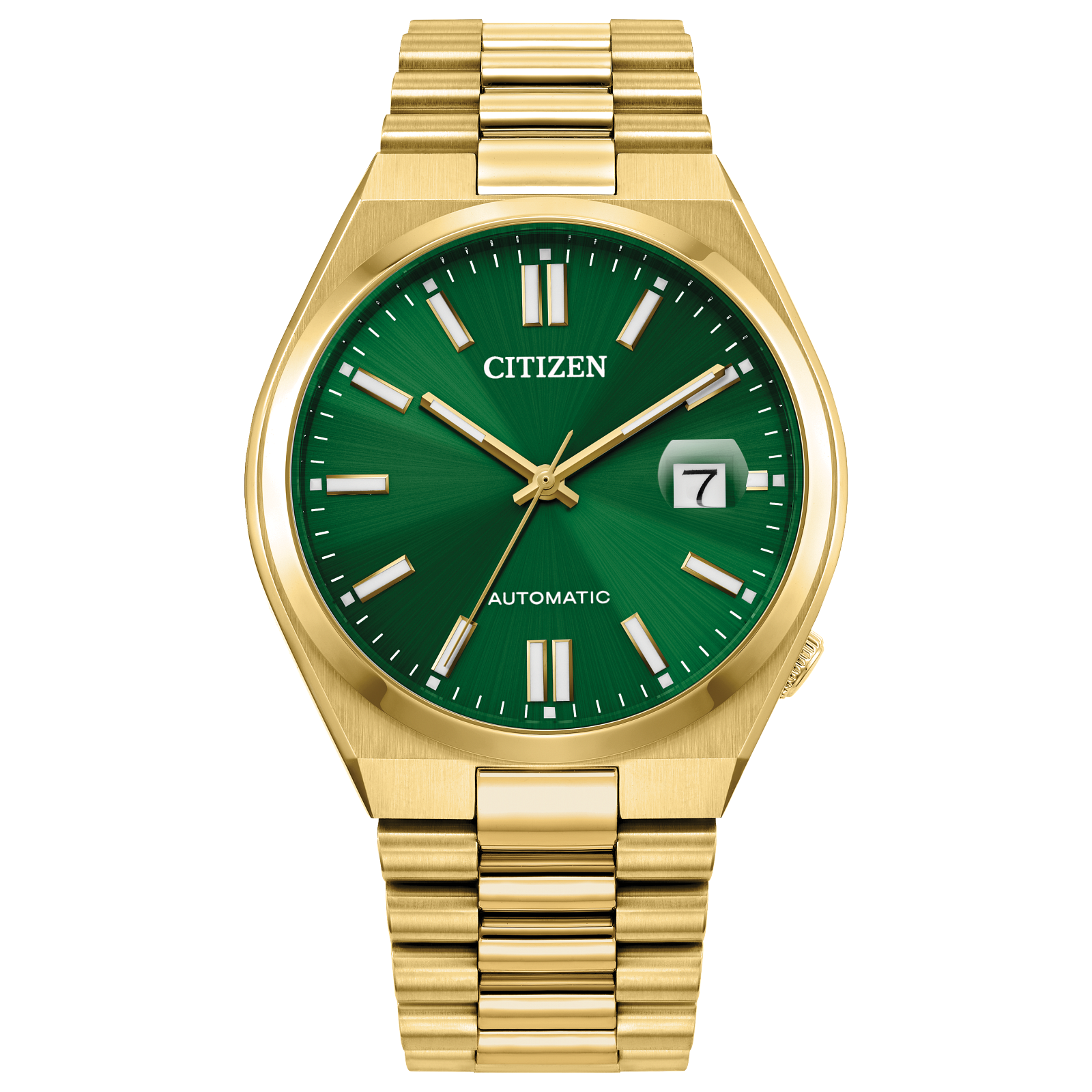 Citizen Gold Tone Tsuyosa Green Dial Watch NJ0152-51X